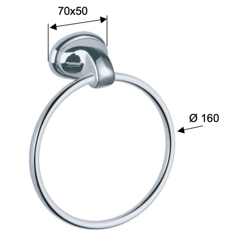 Полотенцедержатель Remer 900 NV44CR