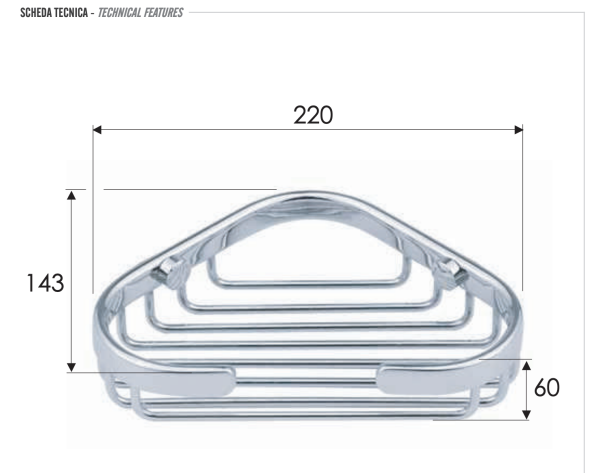 Мыльница угловая Remer RB272CR