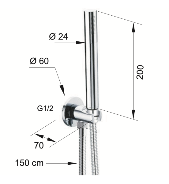 Комплект для душа Daniel A546435