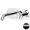 Смеситель для раковины Remer Chrono CH15WBCFP, черный брашированный хром