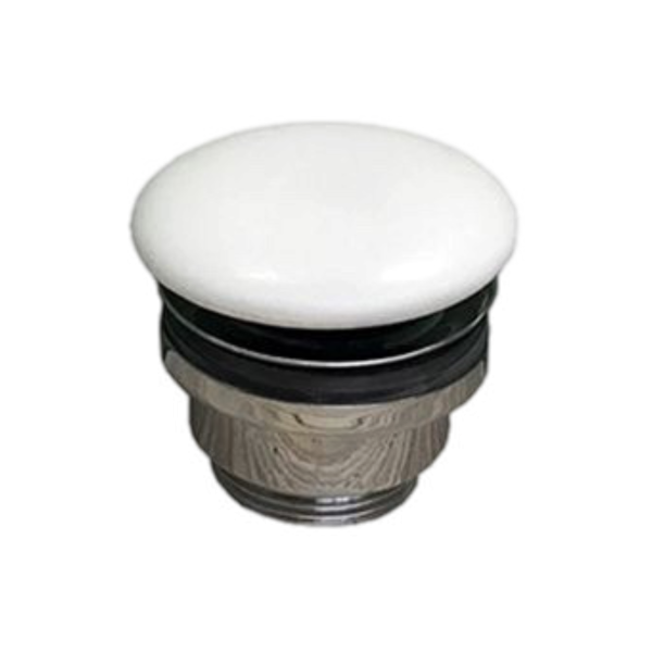 Донный клапан универсальный 1”1/4 с керамической крышкой GSG Ceramic Design PILTONUNIAR001, белый матовый