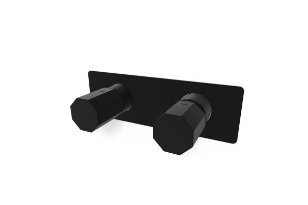 Смеситель для душа Remer Ottagono ON92ZWBNO, черный матовый