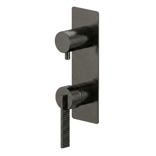 Смеситель для душа Daniel Club ANC612D3WBGM, оружейная сталь PVD