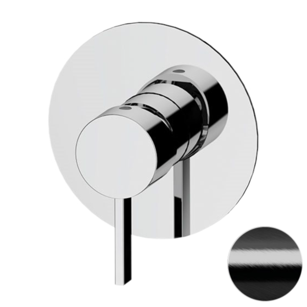 Смеситель для душа Remer Metrica MC30LCFP, черный брашированный хром