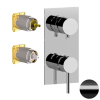 Смеситель для душа Remer X Style X92QKBCFP, черный брашированный хром