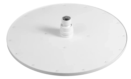 Верхний душ с шарнирным соединением 20 см Remer 359MM20BOX, белый матовый