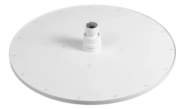 Верхний душ с шарнирным соединением 30 см Remer 359MM30BOX, белый матовый