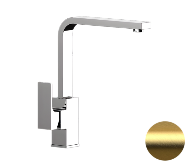 Смесители для раковины Remer Absolute AU10GBG, золото брашированное