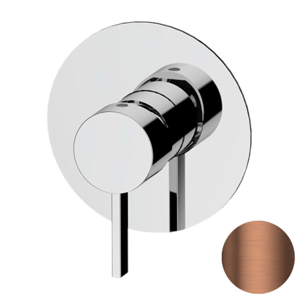 Смеситель для душа Remer Metrica MC30LCU, медь брашированная PVD