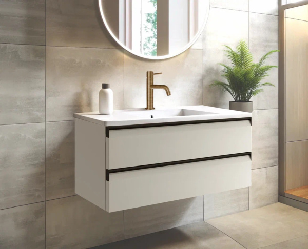 Тумба для раковины с 2 ящиками 100 см Onsen Fusion 78-BP-102-K1-M15, песочный