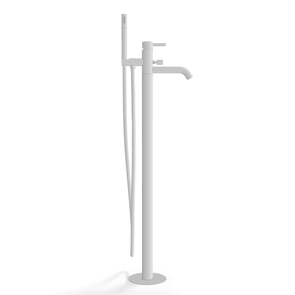 Смеситель для ванны Remer Metrica MC08BO, белый матовый