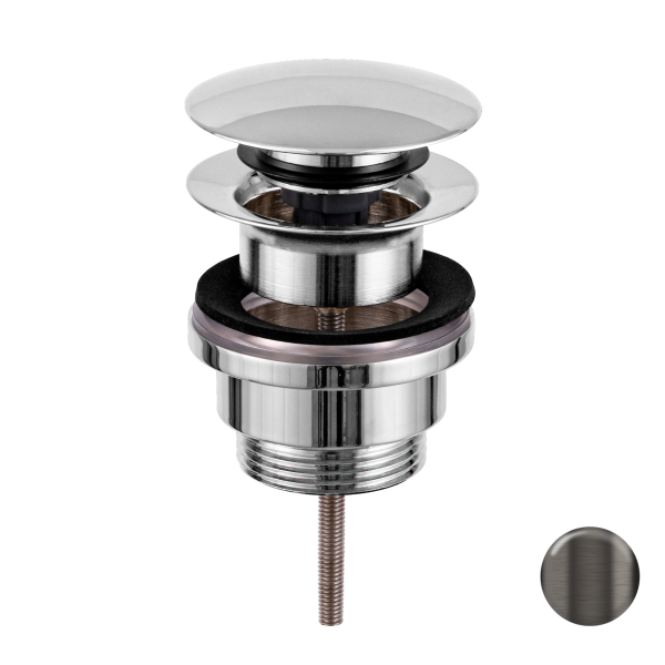 Донный клапан универсальный 1”1/4 Remer 905CCR114GM оружейная сталь PVD