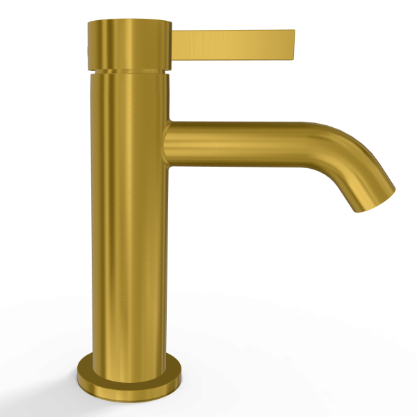 Смеситель для раковины Remer Metrica MC12BG, золото брашированное