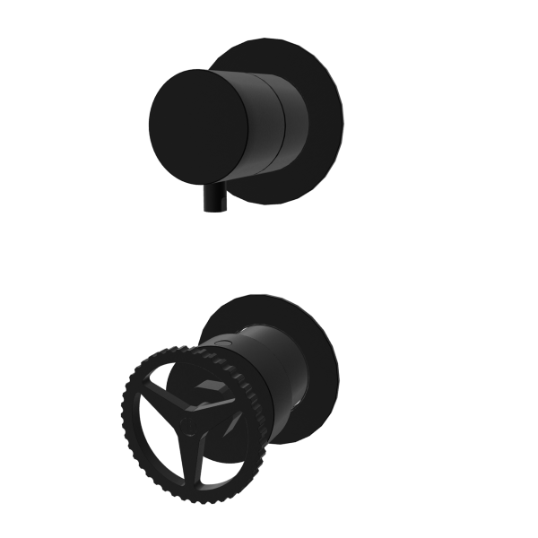 Смеситель для душа Remer Chrono CH93PWBNO, черный матовый