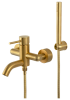 Смеситель для ванны Remer X Style X02BG, золото брашированное