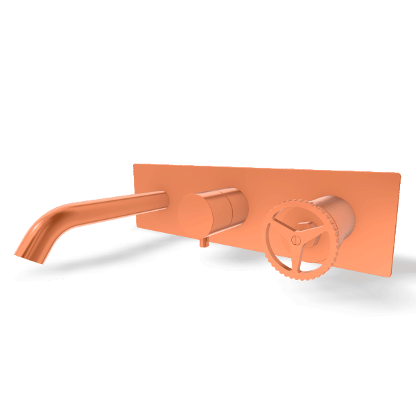 Смеситель для ванны Remer Chrono CH54D3WBRP, медь брашированная