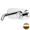 Смеситель для раковины Remer Chrono CH15WBBG, золото брашированное