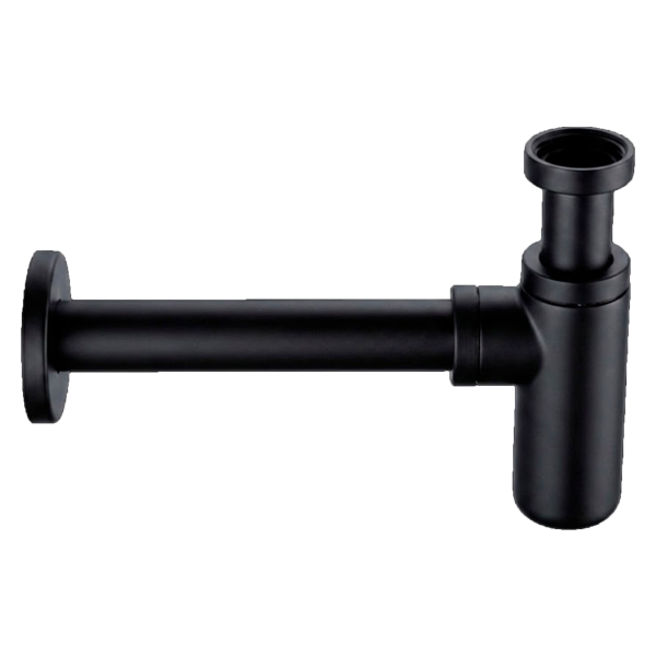 Сифон 1”1/4 Remer 958LNO, черный матовый