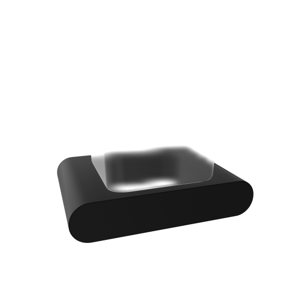 Стакан Remer Lounge LN15NO, черный матовый