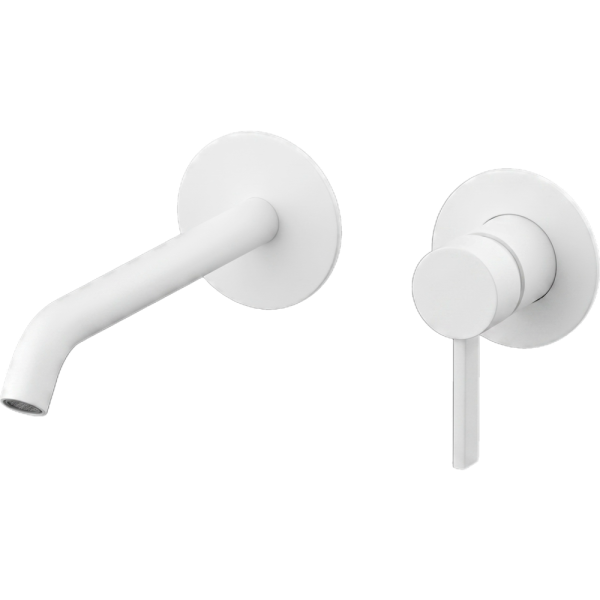 Смеситель для раковины Remer Metrica MC15PLBO, белый матовый