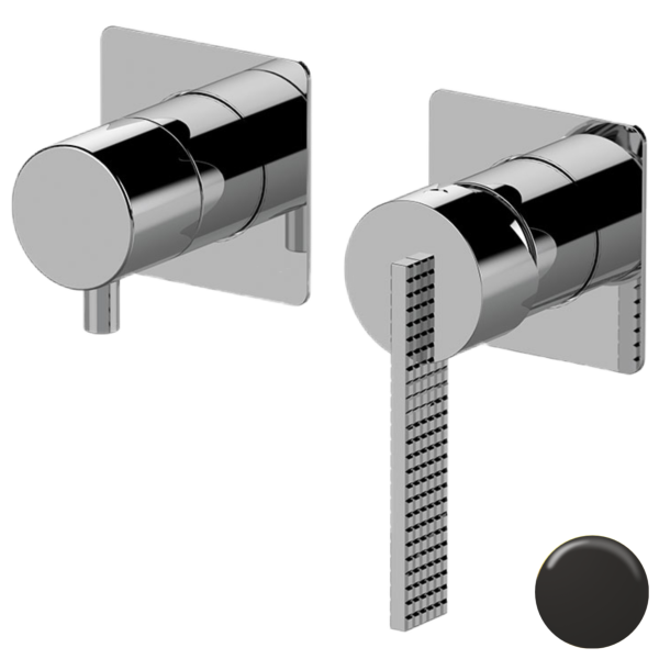 Смеситель для душа Daniel Club ANC662D3PWB15, черный матовый