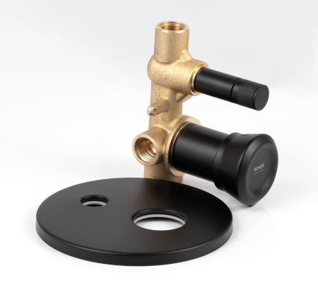 Смеситель для душа Remer Element ET09HNO, черный матовый