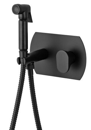 Гигиенический душ со смесителем Remer Infinity I60NO, черный матовый