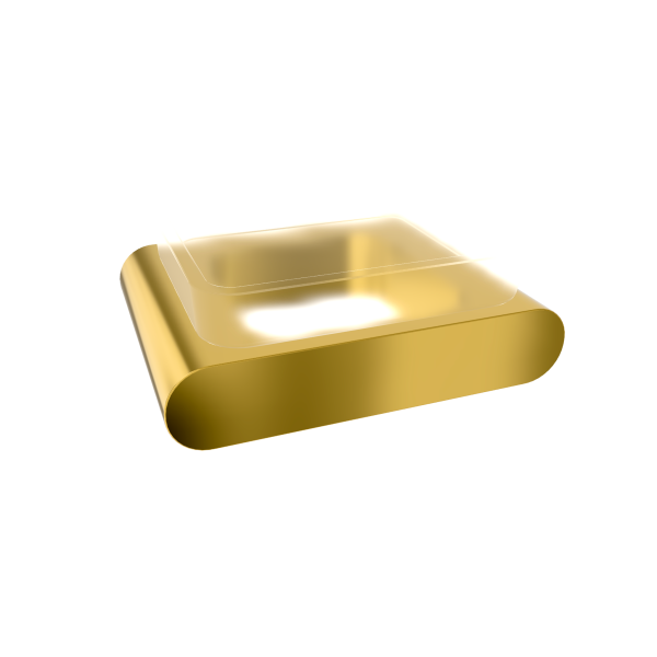 Мыльница Remer Lounge LN10DO, золото глянцевое
