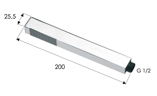 Ручной душ Daniel A495SDP, золото брашированное
