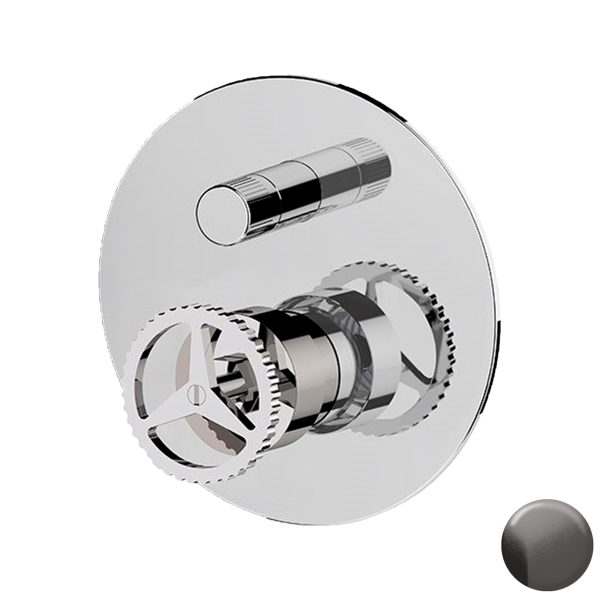 Смеситель для душа Remer Chrono CH09HLCFP, черный брашированный хром