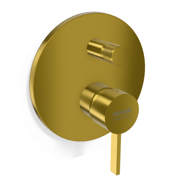 Смеситель для душа Remer Metrica MC09HGP, золото глянцевое PVD
