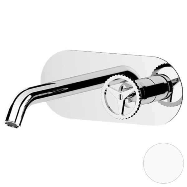 Смеситель для раковины Remer Chrono CH15WBBO, белый матовый