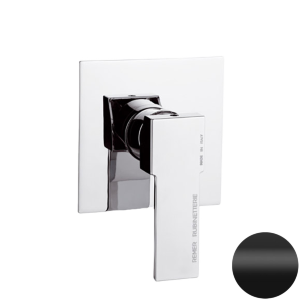 Смеситель для душа Remer Qubika Q30NO, черный матовый