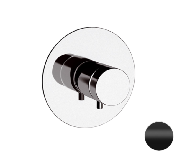 Смеситель термостатический для душа Remer Elegance NT30NO, черный матовый