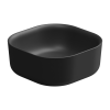 Раковина накладная 42 см GSG Ceramic Design Hit! HILAVQU42003, черный матовый