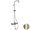 Душевая система термостатическая с изливом Remer Elegance EQ34ASSDCH, шампань брашированная PVD