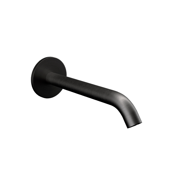 Излив настенный 16 см Remer X Style 91XCFP, черный брашированный хром