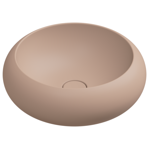 Раковина накладная 42 см GSG Ceramic Design Petra PELAV42032, Cipria Matt