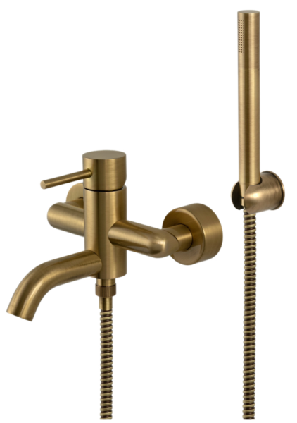 Смеситель для ванны Remer X Style X02VO, состаренная латунь