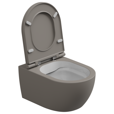 Чаша подвесного унитаза биколор GSG Ceramic Design Like LKWCSOBI000/030, White/Cashmere Matt