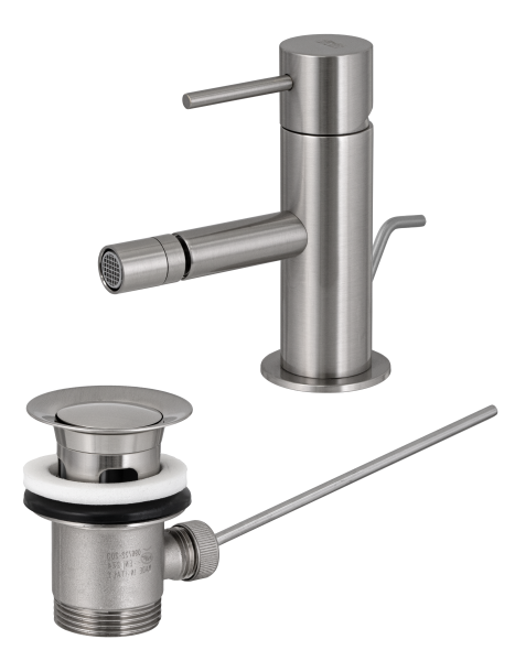 Смеситель для биде Remer X Style X20NP, никель брашированный