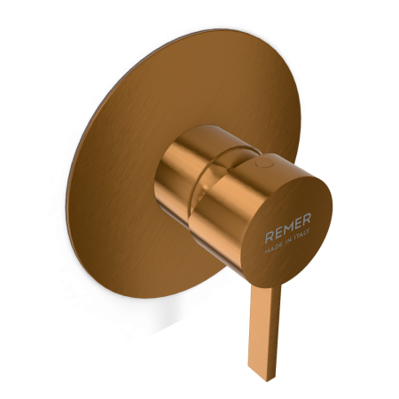 Смеситель для душа Remer Metrica MC30LCU, медь брашированная PVD