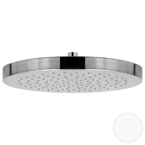 Верхний душ с шарнирным соединением 32 см Daniel A578H3CM3214, белый матовый