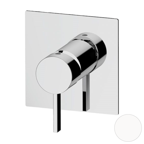 Смеситель для душа Remer Metrica MC30QBO, белый матовый