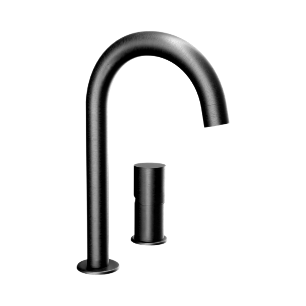 Смеситель для раковины Remer Edge EG557CFP, черный брашированный хром