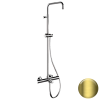Душевая система термостатическая с изливом Remer Elegance EQ34ASSDHS, латунь брашированная PVD