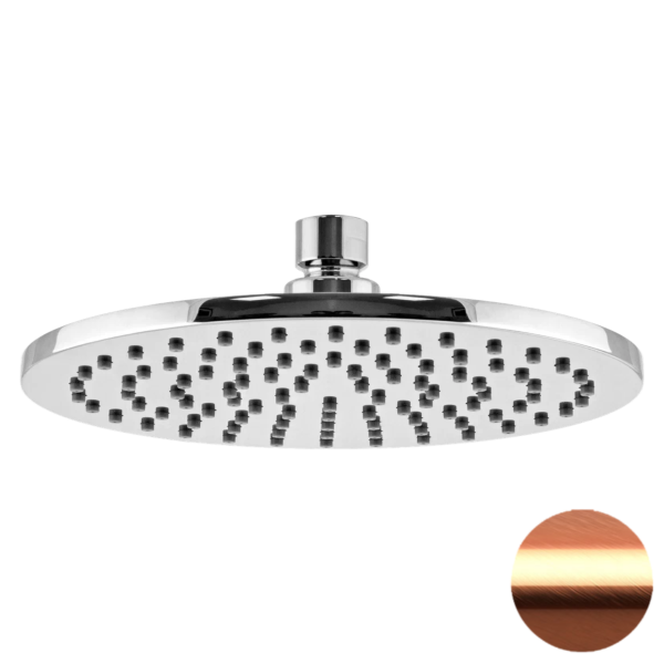 Верхний душ с шарнирным соединением 20 см Remer 359MM20RPX, медь брашированная