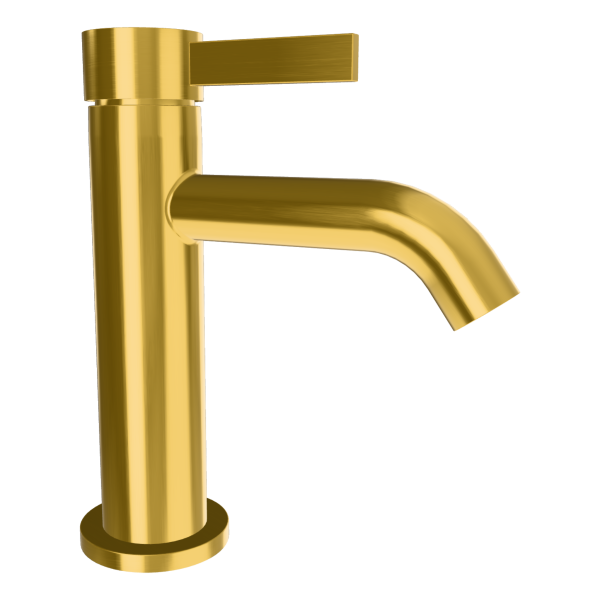 Смеситель для раковины Remer Metrica MC12BG, золото брашированное