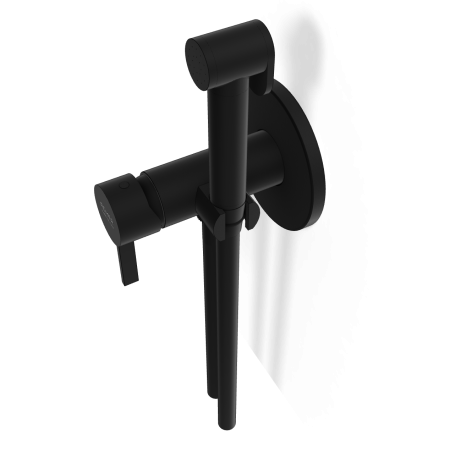 Гигиенический душ со смесителем Remer Metrica MC65WNO, черный матовый