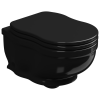 Чаша подвесного унитаза GSG Ceramic Design Time TIWCSO002, черный глянцевый
